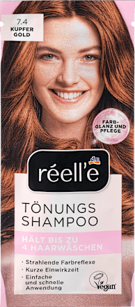 Tönungsshampoo Kupfergold 7.4 réell‘e