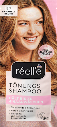 réell'e Tönungsshampoo Karamellblond 8.7.. réell‘e