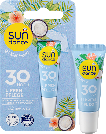 Pomadka do pielęgnacji ust kokosowa SPF30  SUNDANCE