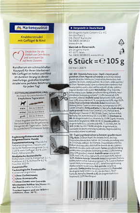 Dopolnilna hrana za odrasle pse - zavite palčke za grizljanje s perutnino in z govedino DEIN BESTES