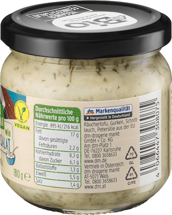 Feinkostsalat wie Fleischsalat mit Räuchertofu, vegan dmBio