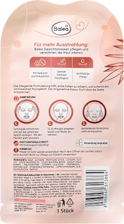 Tuchmaske Milky Kokos Balea