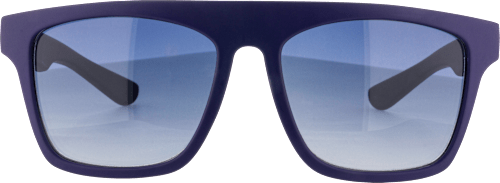 Sonnenbrille für Kinder in Blau mit schwarzen Bügeln und blau getönten Gläsern SUNDANCE