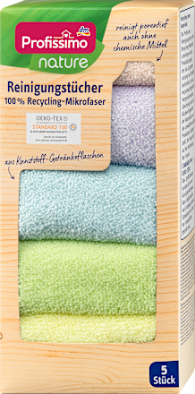 nature Reinigungstücher 100% Recycling-Mikrofaser Profissimo