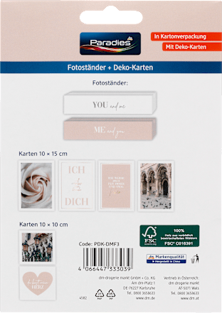 Foto Ständerset Liebe Paradies