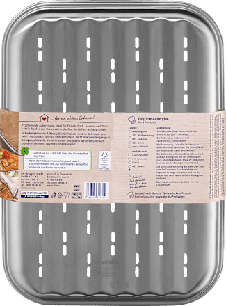 Grillschale aus Edelstahl Profissimo