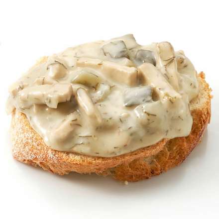 Feinkostsalat wie Fleischsalat mit Räuchertofu, vegan dmBio