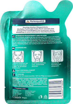 Tuchmaske Fruity Peach  Balea