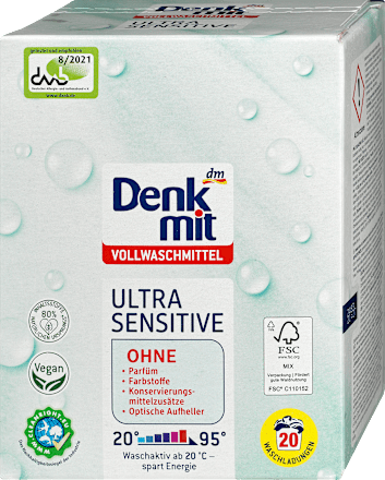 prací prostředek na bílé prádlo Ultra Sensitive Denkmit
