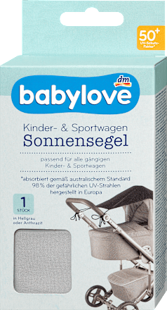 Sonnensegel hellgrau babylove