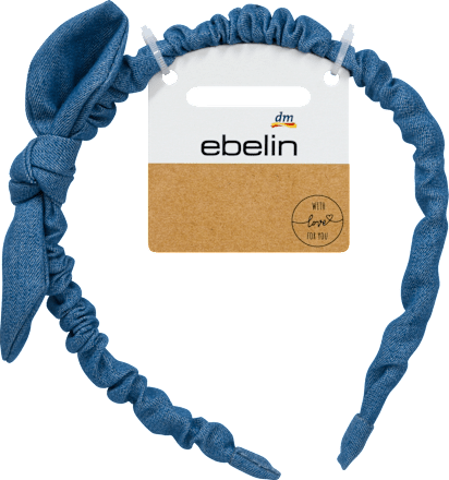 Haarreif Jeans mit Schleife ebelin