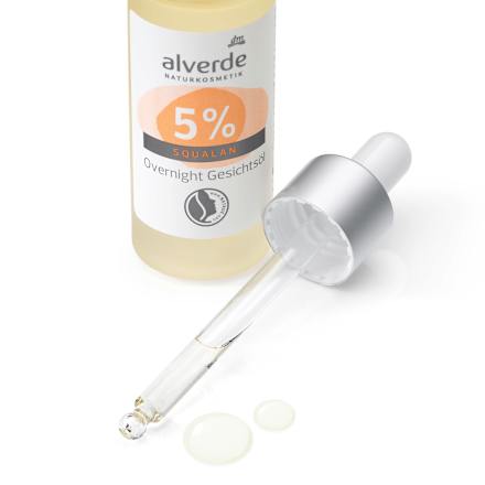 Gesichtsöl Overnight mit 5% Squalan alverde NATURKOSMETIK