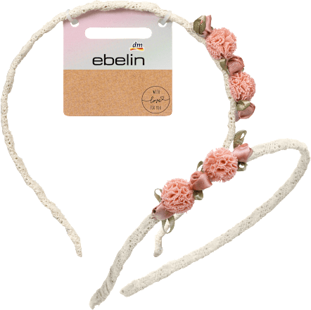 Haarreif mit Blumen-Applikationen ebelin