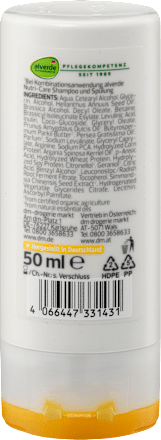 NUTRI-CARE regenerator za suvu i lomljivu kosu - putna ambalaža alverde NATURKOSMETIK