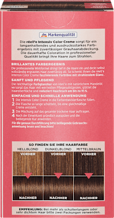 barva na vlasy Intensiv Color Creme 6.7 čokoládová hnědá réell‘e