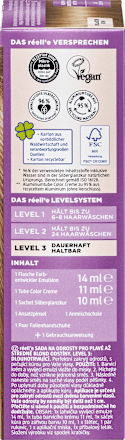 Ansatzset Dauerhafte Coloration 9.0 Hell bis Mittelblond réell‘e