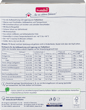 Woreczki do mrożenia z suwakiem, 3 l Profissimo