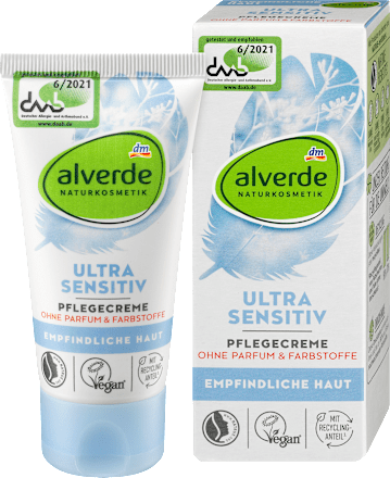 Krem do twarzy do skóry wrażliwej i atopowej Ultra Sensitiv alverde NATURKOSMETIK