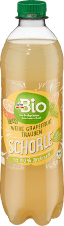 Fruchtschorle, Weiße Grapefruit & Trauben dmBio