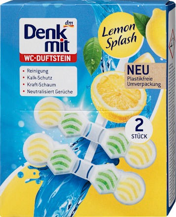 Kamen za WC Lemon Splash (2x48g) Denkmit