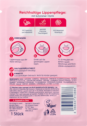 Lippenmaske Hydrogel Balea