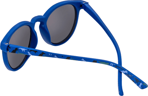 Sonnenbrille für Kinder mit blauen Dinos & dunkler Tönung SUNDANCE