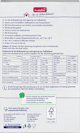 Gefrierbeutel 5 l mit Schnellverschluss Profissimo