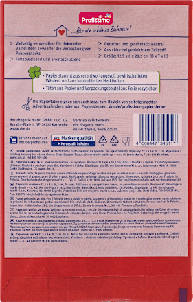 Papirnate vrečke za živila in ustvarjanje - rdeče Profissimo