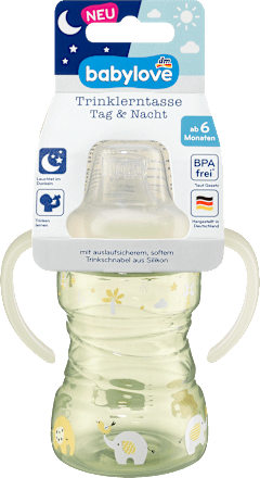 Trinklernflasche Tag&Nacht Elefant babylove