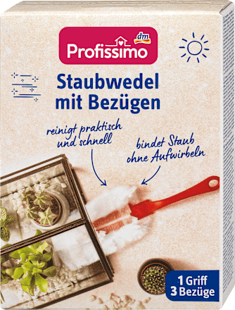 Prachovka s rukoväťou a náhradnými poťahmi Profissimo