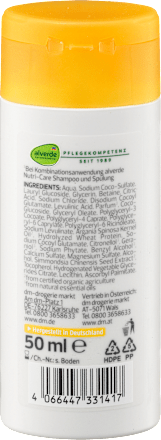 Mini szampon do włosów z olejkiem Jojojba alverde NATURKOSMETIK
