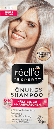 Tonujący szampon do włosów 10.81 srebrny blond réell‘e EXPERT
