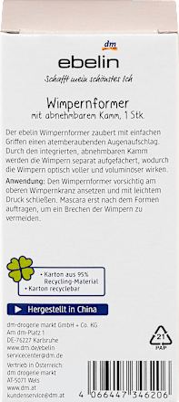 Wimpernformer mit abnehmbarem Kamm Cozy frozy me time ebelin