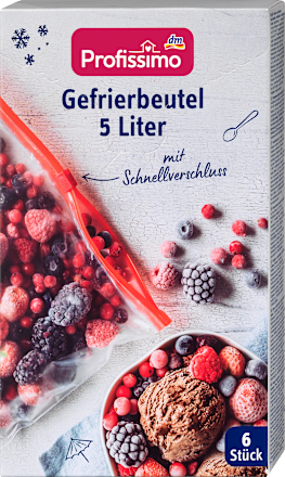 Gefrierbeutel 5 l mit Schnellverschluss Profissimo