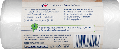 Müllbeutel 20 l mit Tragegriff Profissimo