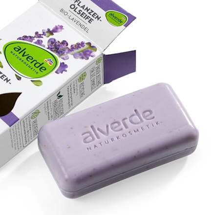 Sapone solido alla lavanda bio alverde