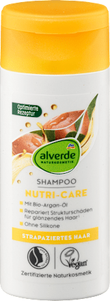 šampon na vlasy Nutri-Care bio arganový olej a bio jojobový extrakt alverde NATURKOSMETIK