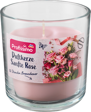 Duftkerze sanfte Rose  Profissimo