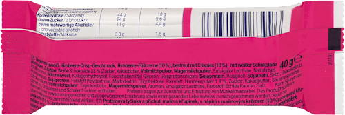 Baton proteinowy 30% o smaku crispy-malina z polewą z białej czekolady Sportness
