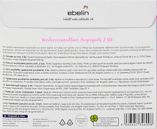 Wiederverwendbare Augenpads Rainbow Magic ebelin
