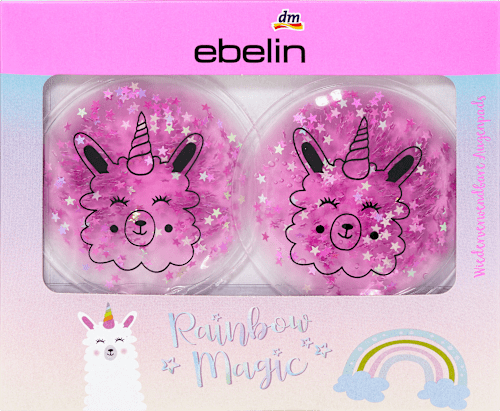 Wiederverwendbare Augenpads Rainbow Magic ebelin