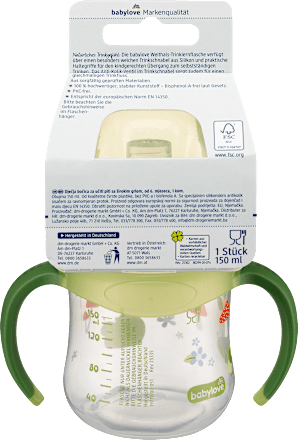 Trinklernflasche Weithals, grün, 150 ml babylove