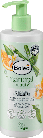 natural beauty tečni sapun za ruke - organski ekstrakt pomorandže i ekstrakt cveta bambusa Balea
