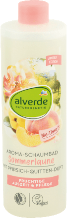 Spumă de baie cu aromă de piersici și gutui alverde NATURKOSMETIK