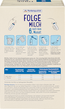 Folgemilch 2 nach dem 6. Monat dmBio