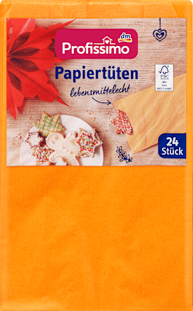 Papierové vrecká - červené/oranžové Profissimo