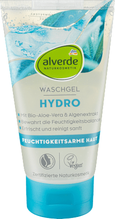 Hydro mycí pleťový gel mořské řasy alverde NATURKOSMETIK