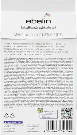 Geschenkset Make-up Eier Reh und Hase 3tlg ebelin