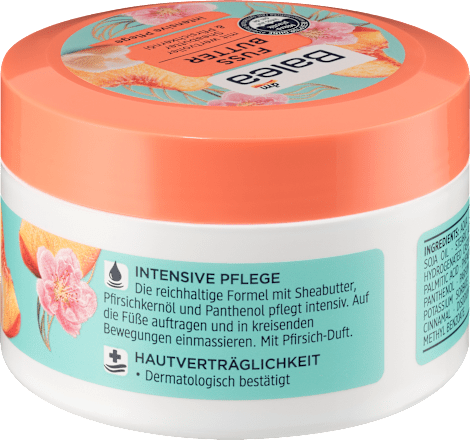 Fußbutter Sheabutter & Pfirsichkernöl Balea