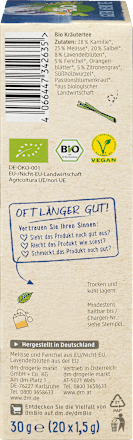 Kräutertee "Guten Abend" mit Melisse, Lavendel & Fenchel (20 Beutel) dmBio